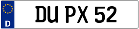 Truck License Plate